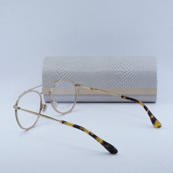 Jimmy Choo JC230 0J5G 00 Round Eyeglasses - Gold - Picture 9 of 9